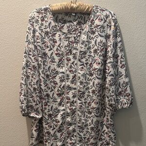 1 X Hawthorn Multicolor Floral Blouse